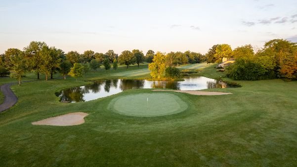 overhead view of green