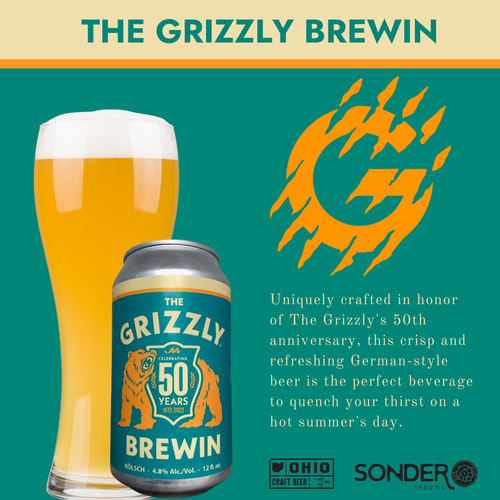 the Grizzly Brewin flyer